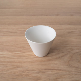 Tea cup Cone matte S White