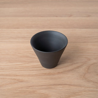 Tea cup Cone matte S Black